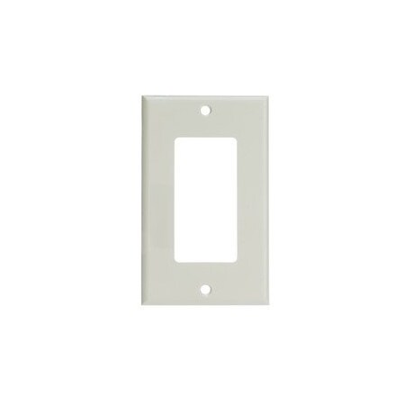 Swe-Tech 3C Decora Wall Plate, White, 1 Hole, Single Gang FWT302-1-W